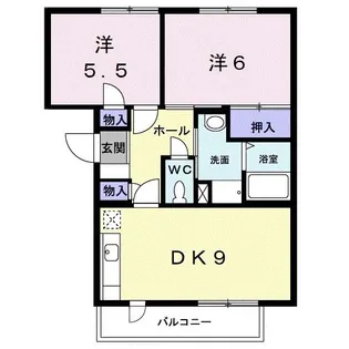 アンゲネーメ名高【3階】の間取り