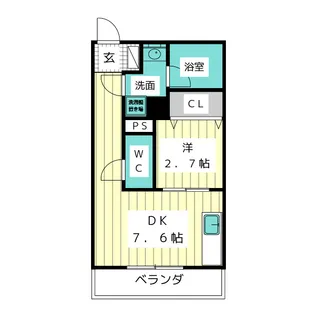 ウィステリア玉水【1階】の間取り