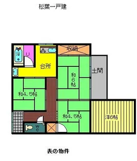 福井県敦賀市櫛川【一戸建】の間取り