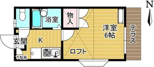 カーサ・パーチェ【2階】の間取り