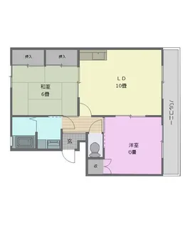 メゾンシャトリエ【1階】の間取り