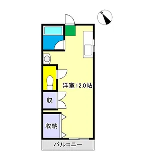 1Rの間取り画像