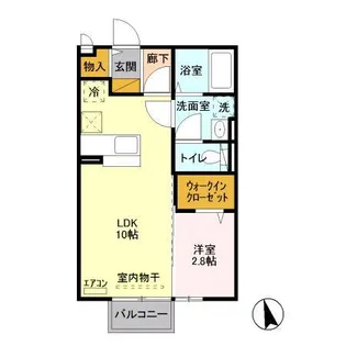 サニープレイスA【1階】の間取り