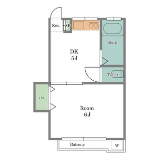 ニュープリンス【1階】の間取り