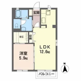 フレグランスオータマ【1階】の間取り