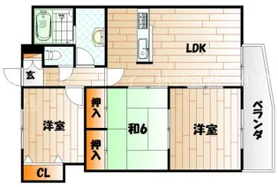 エル片野I【3階】の間取り