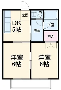 メゾン坂左右【1階】の間取り
