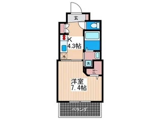 ルービンス観音町【7階】の間取り