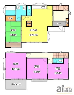 埼玉県所沢市大字牛沼【一戸建】の間取り