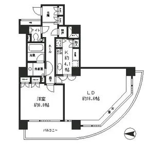 リバーポイントタワー【10階】の間取り