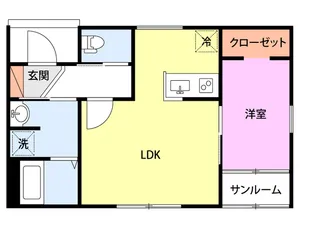 コンフォート東本町【1階】の間取り