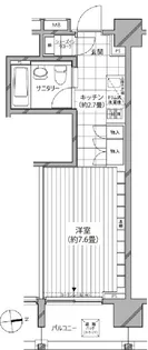 カスタリア麻布十番七面坂【8階】の間取り
