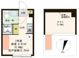ロックリバーテラス【1階】の間取り