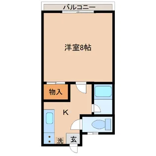 サンハイツ布村【2階】の間取り