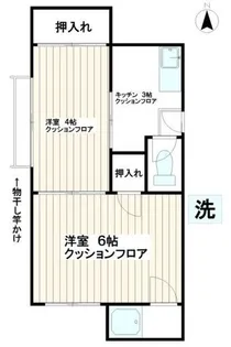 八千代ハイツ【1階】の間取り
