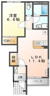 神奈川県小田原市小八幡1【アパート】の間取り