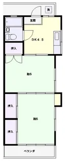 第二イーストハウス【2階】の間取り