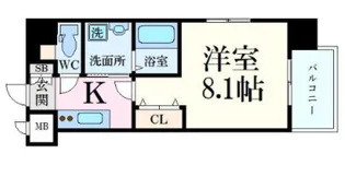 Ruex(ルークス)比治山橋【8階】の間取り