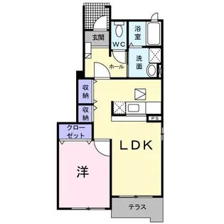兵庫県加古川市野口町二屋【アパート】の間取り