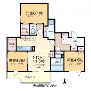 ソフィア南流山【2階】の間取り