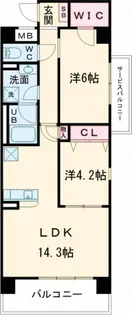 アーバン トレジャー ケヤキ【2階】の間取り