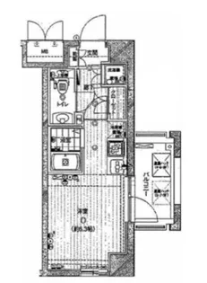 エクセリア二子多摩川【8階】の間取り