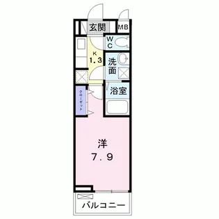 アルク・アン・シエル【1階】の間取り