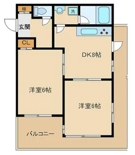 ドリームマンション登戸第二【2階】の間取り