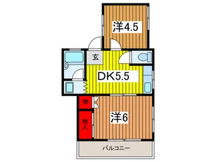 コーポ八雲.【1階】の間取り