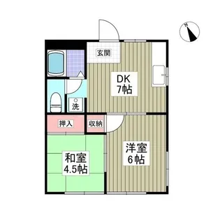 サンドリングハイムB【1階】の間取り