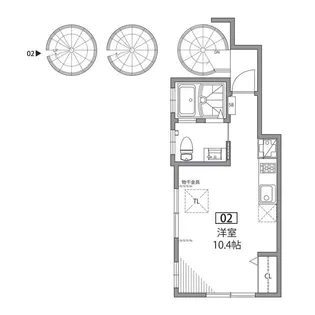 グランエッグス北沢【3階】の間取り