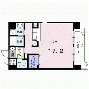 熊本県熊本市中央区新町4【マンション】の間取り