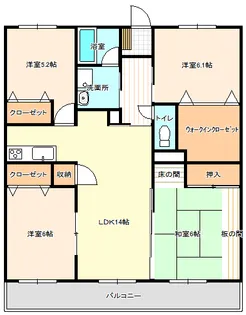 カルディアひかり【3階】の間取り