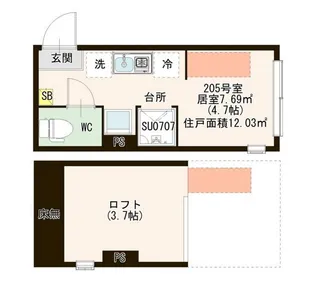 グレイス前野町【2階】の間取り