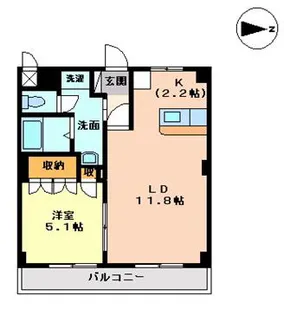 神奈川県小田原市飯田岡【アパート】の間取り