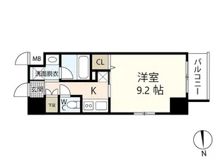 S-RESIDENCE宇品5丁目II【6階】の間取り