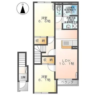 パルフェドルミナスII【2階】の間取り