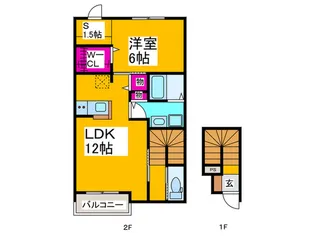 プレジールヴィラ【2階】の間取り