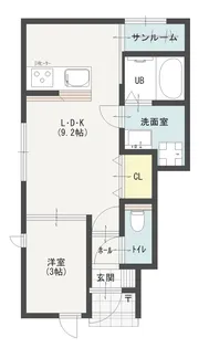 RANAN HOUSE II【1階】の間取り