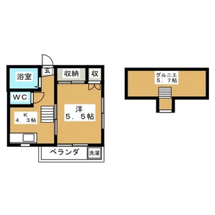 ウエムラハイツ【2階】の間取り