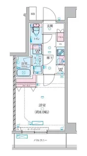 ジェノヴィア川崎鈴木町スカイガーデン【2階】の間取り