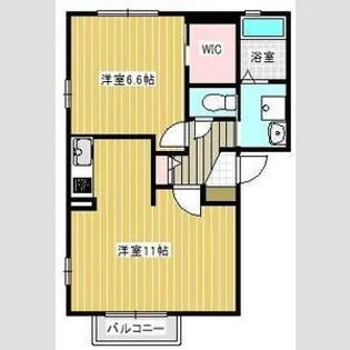 ヌーヴェルサンタナール【1階】の間取り