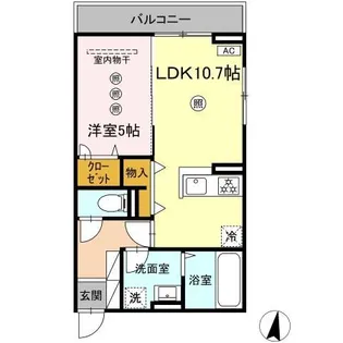 カサグランデ松山【3階】の間取り