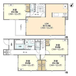 埼玉県さいたま市北区櫛引町2【一戸建】の間取り
