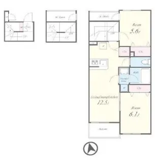 東京都江東区亀戸3【アパート】の間取り