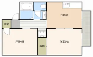 ヴァンベール若草D【1階】の間取り