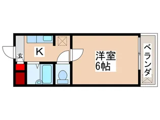メゾンコバヤシ【2階】の間取り