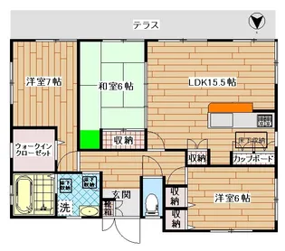 東京都板橋区双葉町【アパート】の間取り
