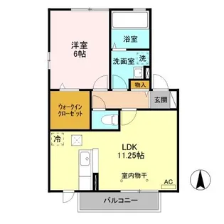 エスポワール ルナ B【1階】の間取り