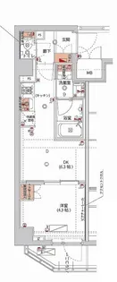 ハーモニーレジデンス神楽坂second【4階】の間取り